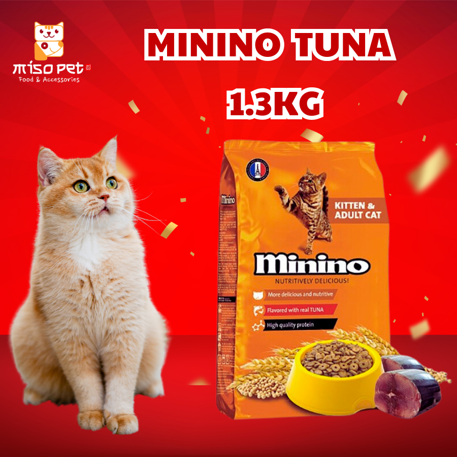 Thức Ăn Hạt Minino Tuna Cho Mèo Mọi Độ Tuổi 1,3Kg