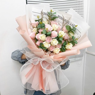  Thật 100% 🌺 Bó Hoa Hồng Sáp Dáng Dài Tặng Kèm Túi Thiệp - tặng tốt nghiệp sinh nhật kỉ niệm 