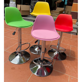 Ghế quầy bar makeup, chụp hình mặt đệm da lưng nhựa ( bar 05 )