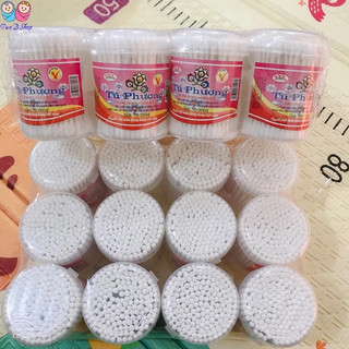 2 HỘP tăm bông Tú phương ngoáy tai Cho bé,tăm bông cho trẻ sơ sinh
