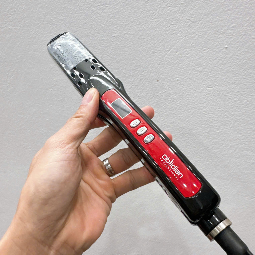 Máy là  tóc bản thẳng SAHALA OBSIDIAN cao cấp đỏ đen