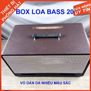 Vỏ loa xách tay bass 20, 2 trép, box loa 2 tấc, lỗ thoát hơi trước, đã bao gồm chân đế vài quai xách