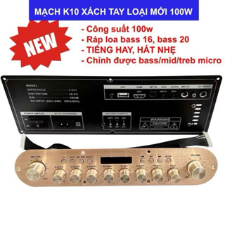 Mạch loa kéo mini 100w-120w 2 kênh - lắp ráp cho loa marshall, mạch loa xách tay k10, k10plus