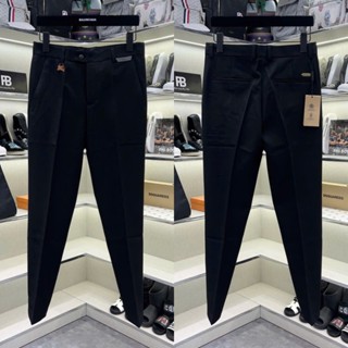 Quần tây âu nam BBR slimfit vải chéo 79 thêu mác chữ da tag logo ngựa viền eo dày dặn sang trọng QA48P 