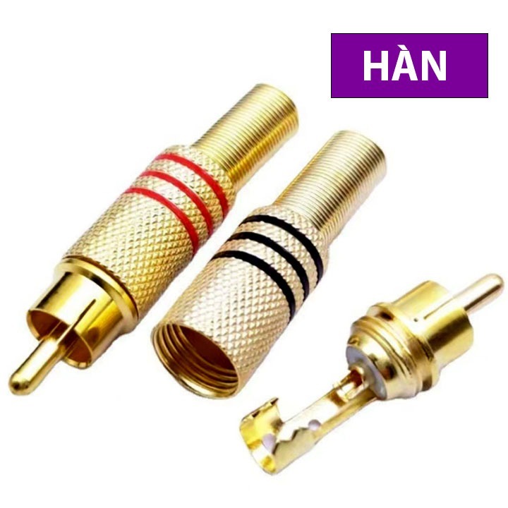 Jack Hoa Sen Mạ Vàng Âm Thanh AV RCA 339