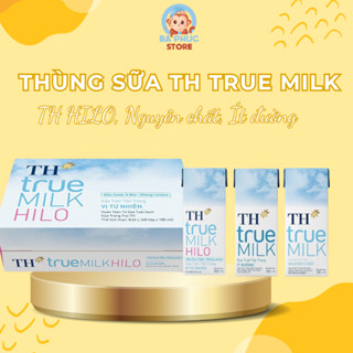 [Date 06/2025] Thùng 48 hộp TH True Milk ít đường/có đường/nguyên chất/HILO sữa tươi tiệt trùng 180ml