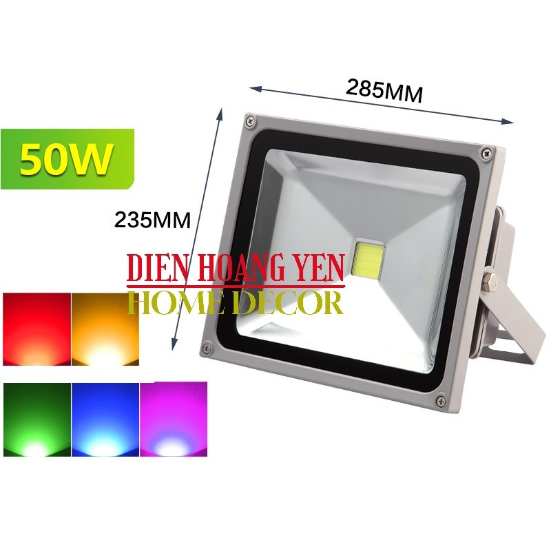 50w -Đèn pha Led đơn sắc ( Đỏ - Lá - Dương )