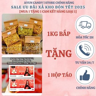 [MUA 1KG TẶNG 1 HỘP TÁO KẸP] Bỏng Ngô Mỹ Mix Nhiều Vị - Bắp Rang Bơ - Bắp Nổ Truyền Thống