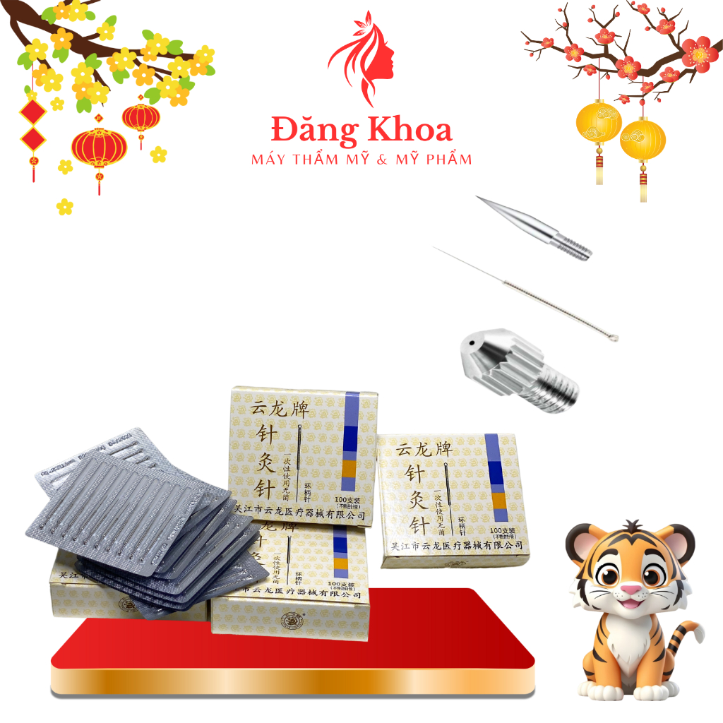 Đầu kim đốt nốt ruồi, Đầu kim to, đầu lắp kim máy 5in1, máy đốt mini...