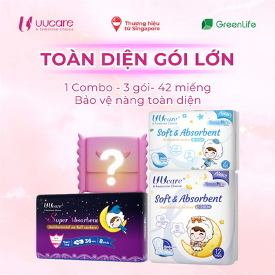 Combo tiết kiệm Băng vệ sinh UUcare Young girl gói lớn