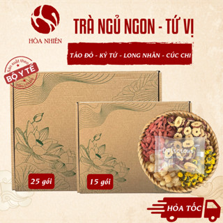 Trà ngủ ngon, trà thảo mộc: Táo Đỏ, Câu Kỷ Tử (Kỷ Tử đỏ), Long Nhãn, Hoa Cúc Chi | Hòa Nhiên