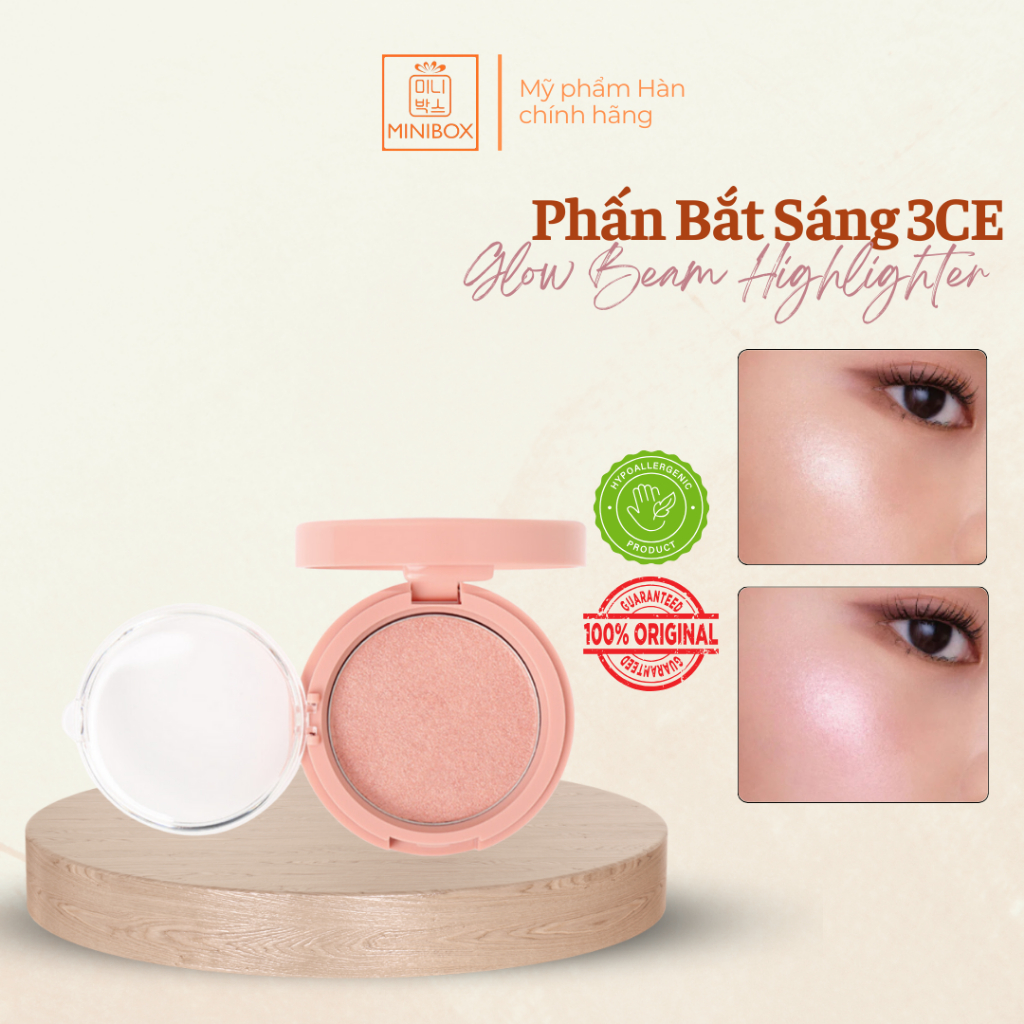 (BILL HÀN) Phấn Bắt Sáng 3CE Glow Beam Highlighter 8.5g