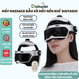 Máy massage đầu cao cấp DAITASHI ZC-608,mát xa nén khí gia nhiệt kết hợp bluetooth nghe nhạc thư giãn