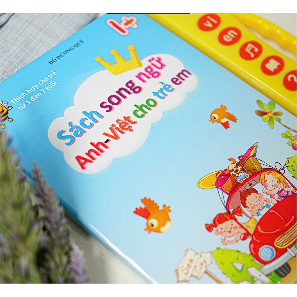 Sách điện tử song ngữ Anh - Việt Thanh Nga cho bé 1-7 tuổi, giúp bé thông minh học tốt tiếng anh, phiên bản mới nhất