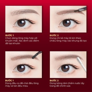 Chì kẻ mày Seimy - Eyebrow Perfect 2 đầu