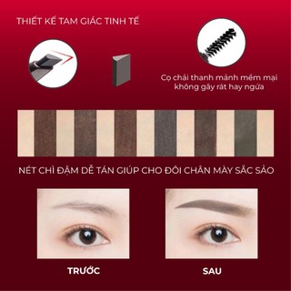 Chì kẻ mày Seimy - Eyebrow Perfect 2 đầu