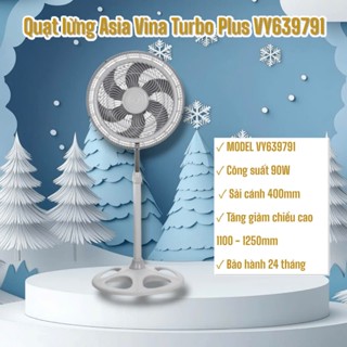 Quạt đứng TURBO PLUS Asia VY639791 Xám 90W hoạt động êm