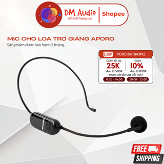 Mic cho loa trợ giảng Aporo mic có báo đèn led cho các dòng loa sóng UHF T21 T30 T28