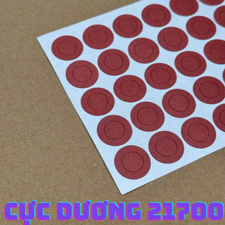 Miếng giấy dán cực dương 1 cell 21700 siêu dính bảo vệ đầu pin 50 miếng 1 tờ