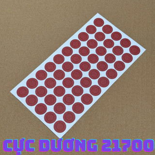 Miếng giấy dán cực dương 1 cell 21700 siêu dính bảo vệ đầu pin 50 miếng 1 tờ