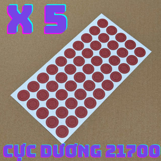 Miếng giấy dán cực dương 1 cell 21700 siêu dính bảo vệ đầu pin 50 miếng 1 tờ