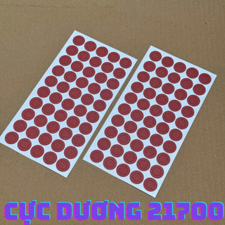 Miếng giấy dán cực dương 1 cell 21700 siêu dính bảo vệ đầu pin 50 miếng 1 tờ