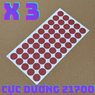 Miếng giấy dán cực dương 1 cell 21700 siêu dính bảo vệ đầu pin 50 miếng 1 tờ