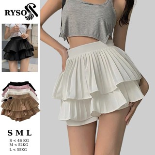 Chân Váy Xếp Li 2 Tầng RYSO Dáng Ngắn Xòe Phồng Cao Cấp ( có quần trong )