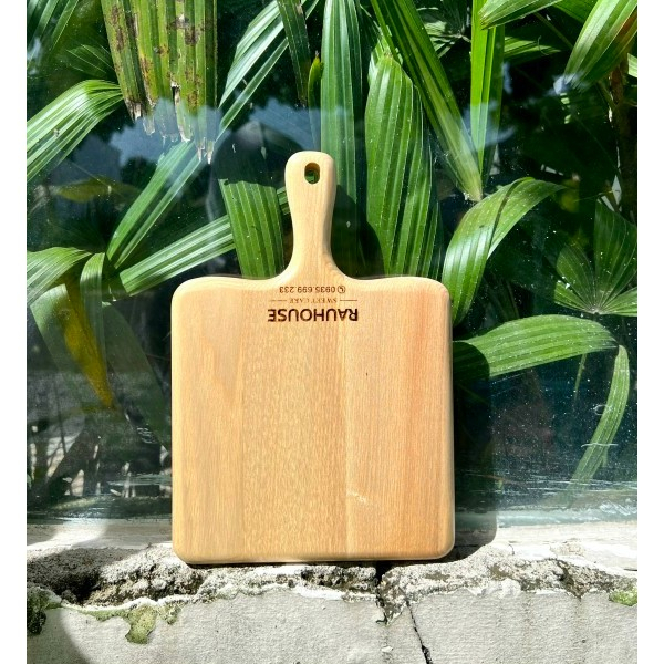 Khay,thớt gỗ decor 17 Vuông (16.5x16.5)