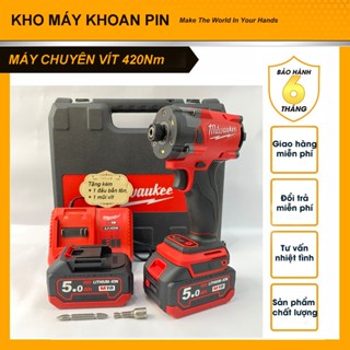 Máy chuyên vít, Máy bắn vít MilWakee, Lực Siết 450Nm , Mẫu mới, Sử dụng chân Pin thông dụng, Động cơ không chổi than