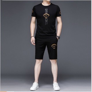 Bộ quần áo thun nam in hình Phong Cách, Đồ bộ thể thao nam chất thun lạnh co dãn nhanh khô