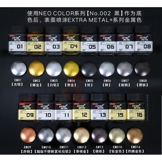 Lacquer (EM01 ~ EM16 ) sơn mô hình Jumpwind - extra metal