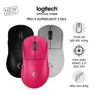 Chuột Gaming không dây Logitech G PRO X SUPERLIGHT 2 DEX LIGHTSPEED, Nhẹ 60g, Hero 2, 32k DPI, USB-C