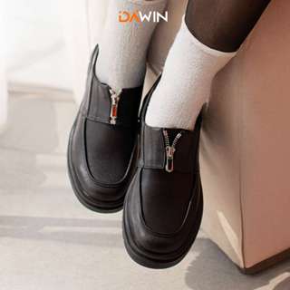 Giày đốc nữ Zippy Loafer phối khóa phong cách - DAWIN