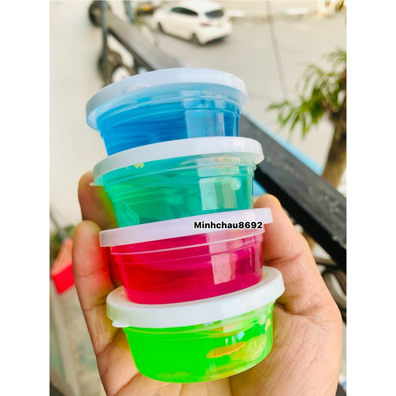 Vỉ 12 hộp slime , đồ chơi slime chất nhờn ma quái đủ sắc màu giá rẻ
