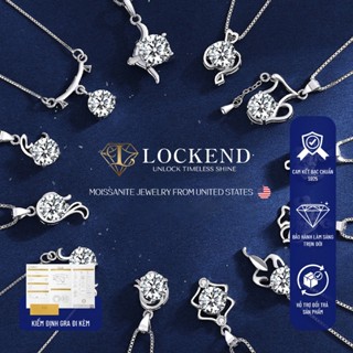[Lockend] Vòng cổ 12 cung hoàng đạo bạc S925 đính đá Moissanite 1 carat màu D có chứng chỉ GRA