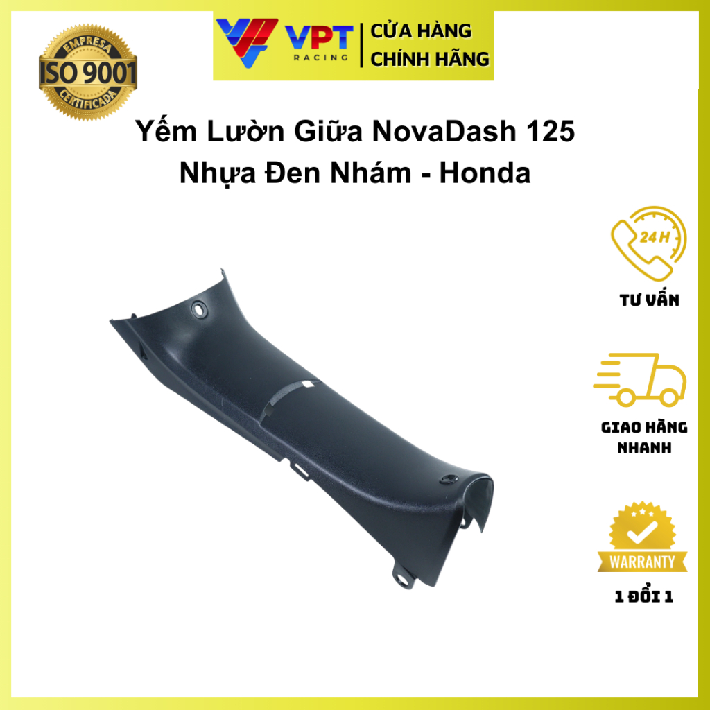 Yếm lườn giữa Nova Dash 125 | Nhựa nhám Nova Dash 125 đen chính hãng Thailand 64320