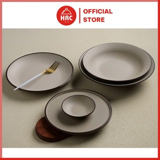  Đĩa Nhựa Tròn Phẳng Phíp Melamine Đĩa Nhà Hàng Đủ Size Yong Sheng 