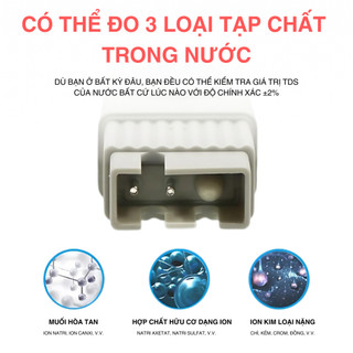 Bút Đo TDS-3 / EC Đo Nồng Độ Chất Rắn Hòa Tan Trong Nước, Kiểm Tra Nước Sạch, Đo Nhiệt Độ, Tiện Lợi