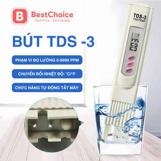 Bút Đo TDS-3 / EC Đo Nồng Độ Chất Rắn Hòa Tan Trong Nước, Kiểm Tra Nước Sạch, Đo Nhiệt Độ, Tiện Lợi