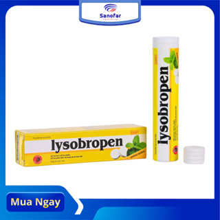 (DATE MỚI) Viên Ngậm Lysobropen Hỗ Trợ Giảm Ho, Giảm Đau Họng (Tuýp 24 Viên)