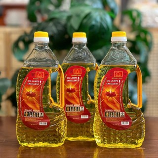 Dầu Thắp Đèn,Tinh Khiết Không Khói Không Mùi Dầu Cát Tường Lưu Ly Chai 0.62L - Tuệ Nga 