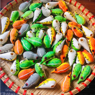 nhái hơi f1 chàng hiu size 3,8cm màu sắc bắt mắt thu hút cá , mồi câu lure nhạy cá