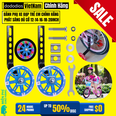 Bánh Phụ Xe Đạp Trẻ Em Dododios Đủ Cỡ 12-14-16-18-20inch
