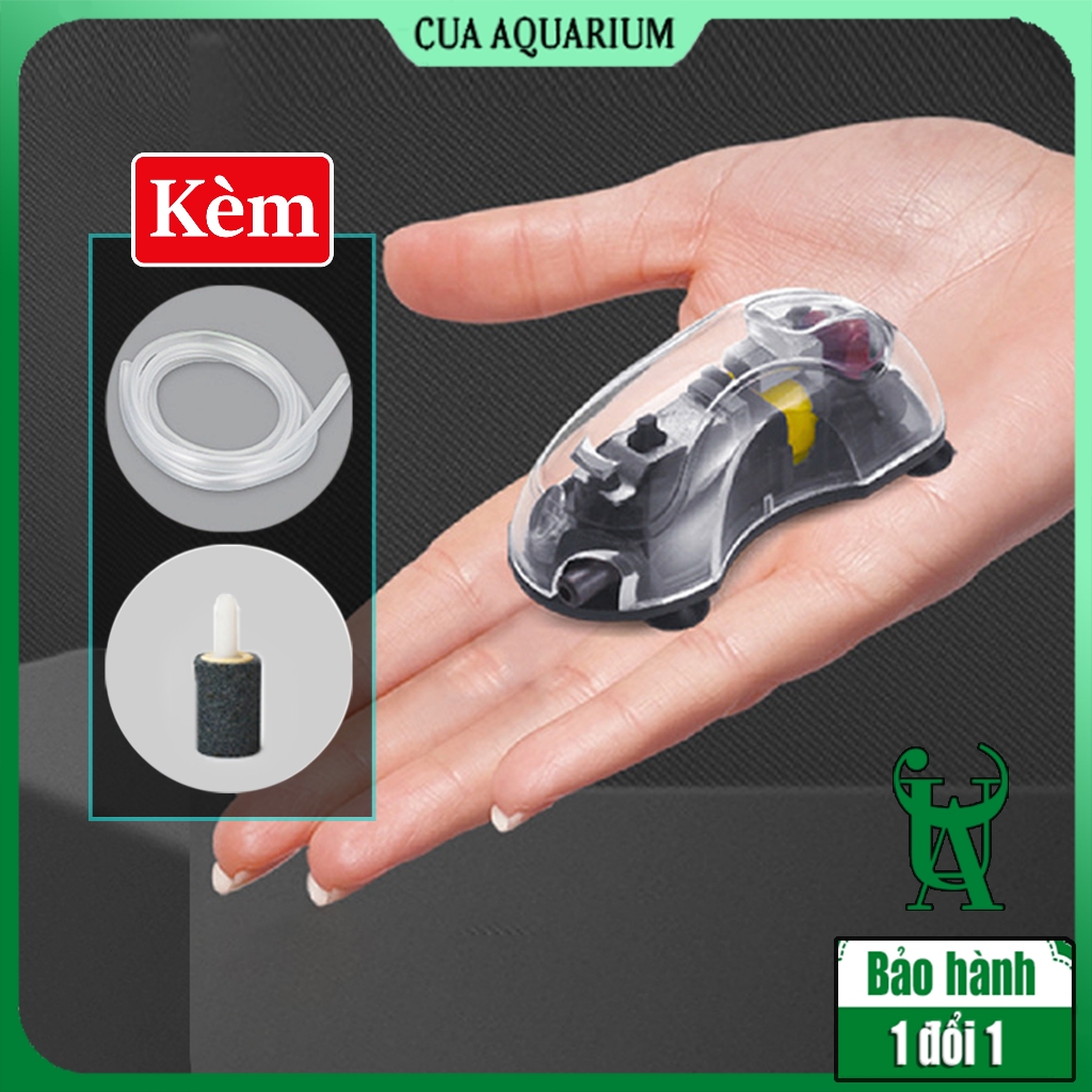 Máy sủi oxy mini siêu êm MB500 - Sục khí oxi bể cá