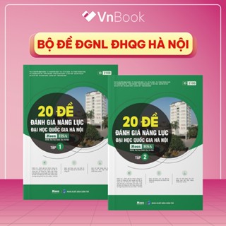 Sách 20 đề ôn thi đánh giá năng lực (HSA) 2025, Đại học Quốc gia HÀ NỘI | VnBook