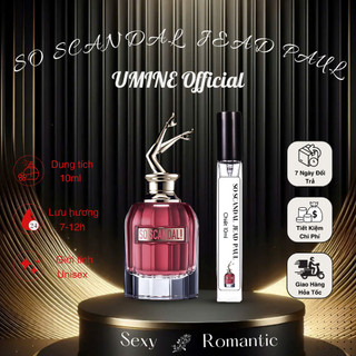 Nước hoa nữ So Scandal, Hương Thơm Nữ Tính Quyến Rũ, Khiêu Khích Chai 10ml