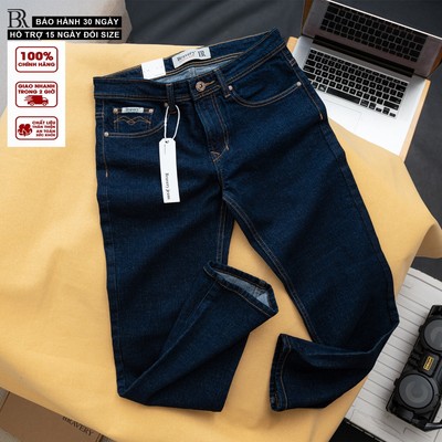 Quần Jeans nam Bravery Premium Cotton Co Giãn, dày dặn thoáng mát, phom ống đứng, không ôm