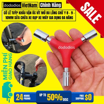 Cờ Lê Tuýp Khẩu Vặn Ốc Vít Mở Bu Lông Chữ Y 8 – 9 – 10mm Sửa Chữa Xe Đạp Xe Máy Gia Dụng Đa Năng Chính Hãng