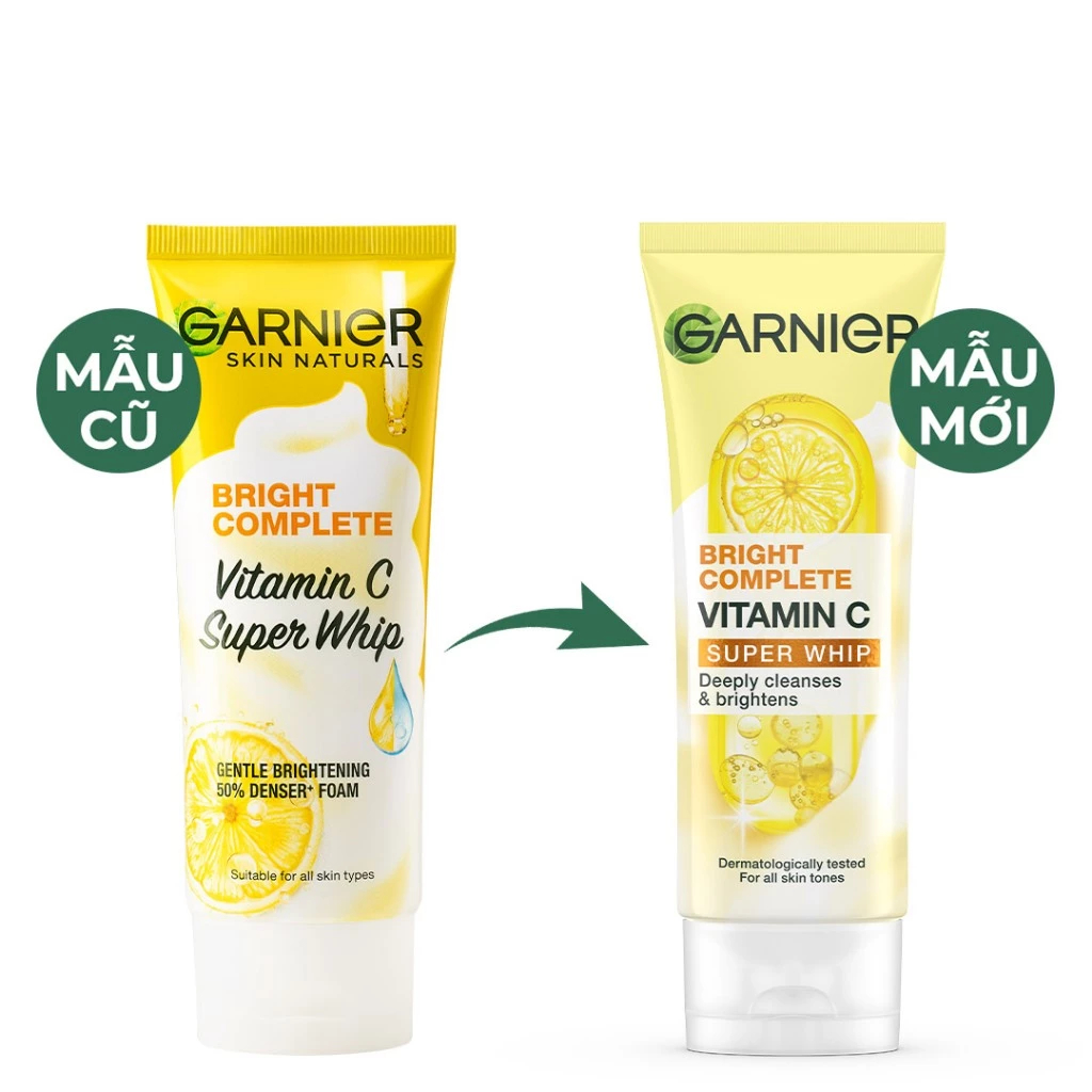 Sữa rửa mặt Garnier Tạo Bọt Light Complete Brightening